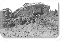 British Tank at the Battle of the Somme 1916